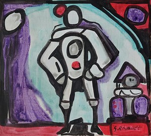 Georges Rouault Signed Abstract Oil Painting on Canvas - French Expressionist Art - Etsy