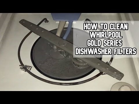 How to clean filters and sprayers in Whirlpool Gold Series dishwasher #dishwasher #filter #whirlpool