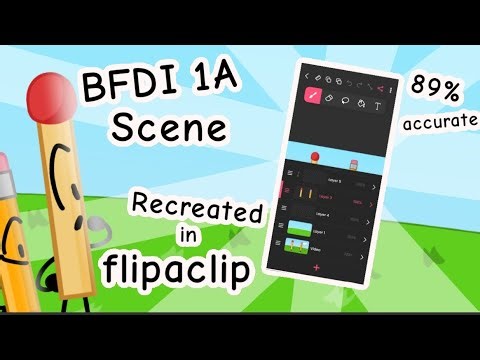 BFDI 1A Scene recreated in flipaclip [Link in description]