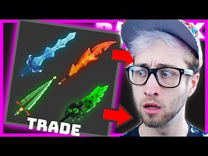 Trading ALL MY GODLY WEAPONS in Murder Mystery 2 in Roblox
