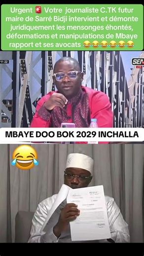 Intervention de C.TK contre les mensonges de Mbaye