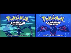 [Real Hardware] Pokémon Emerald / Sapphire - Intro and Title Screen