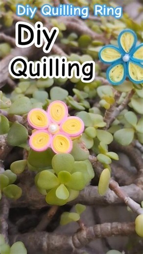 Quilling Ring #quillingring #quilling #quillingjewellery #paperquillingart #paperquilling #diy #yt