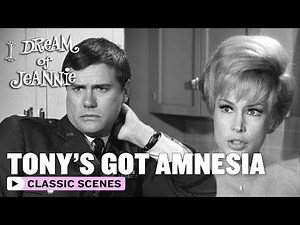 Tony Hits His Head And Forgets Jeannie! | I Dream Of Jeannie