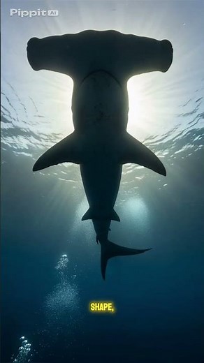 Why Hammerheads Have That Bizarre Shape 🔨 #marinelife #nature