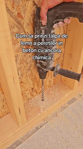 Cum să prinzi pereții de lemn în beton