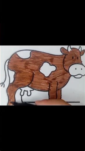 cow 🐄🐄 #picture #art #coloring #drawing #painting #color #artist #satisfying #cow #cute