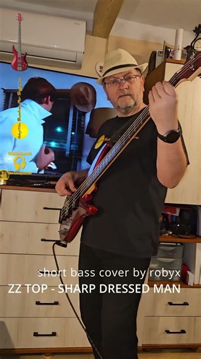 Sharp Dressed Man (ZZ Top) - short bass cover by robyx