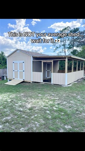 This is a 10x20 custom shed… but let’s be honest, this thing is doing more than just storage 😎 Big doors. Solid build. Covered porch for relaxing or hanging out. Garage full? Backyard boring? This fixes both. 👇 Comment what YOU’d use it for. ⸻ #Shed #CustomShed #10x20Shed #BackyardUpgrade #ManCave