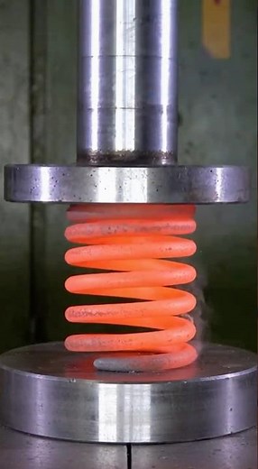 Hydraulic Press vs. 500°C Spring