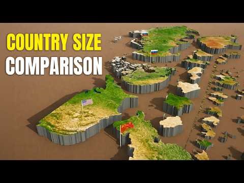 Biggest Countries in the World (3D Comparison) 🌍 | Size vs Population vs Dens