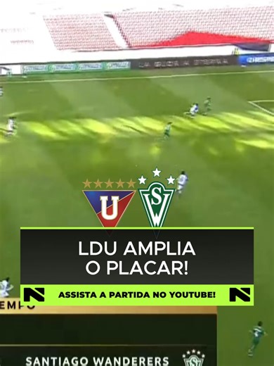 LDU AMPLIA A VANTAGEM! ⚽️ O time equatoriano está imparável! No duelo contra o Santiago Wanderers pela CONMEBOL Libertadores Sub-20, a LDU mostrou que quer jogo e já garantiu o segundo no placar. Desta vez, a rede balançou após uma jogada de pura insistência! O goleiro adversário até tentou evitar o pior, mas a bola sobrou viva na área e não teve jeito: LDU 2 a 0. 🔥 Quer ver os gols e os melhores momentos desse jogão? ENTÃO CORRE PRO YOUTUBE DA N SPORTS 💚 #LibertadoresSub20 #LDU #SantiagoWande