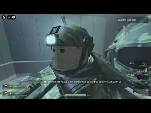 Playing Roblox Reign Fall with my friends.