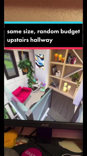 Sims 4 Upstairs Hallway Ideas and House Design Challenge