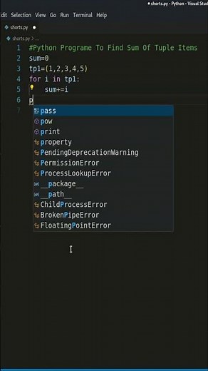 BEST Way to Find Sum of Tuple in Python