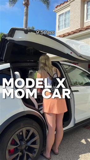 Techie Dani 👩🏼‍💻 (@techiedani) - The perfect mom car doesn’t exiiiss— Would you drive this?⚡️ #tesla #ev #momcar #modelx #modelxplaid #electricsuv #luxurycars #teslamom