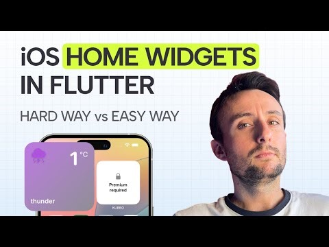 How to Build iOS Home Widgets in Flutter (and how I automated it...)
