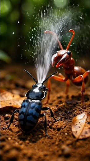 This Insect Shoots Fire 😱 | Bombardier Beetle Explained #insects #wildlife