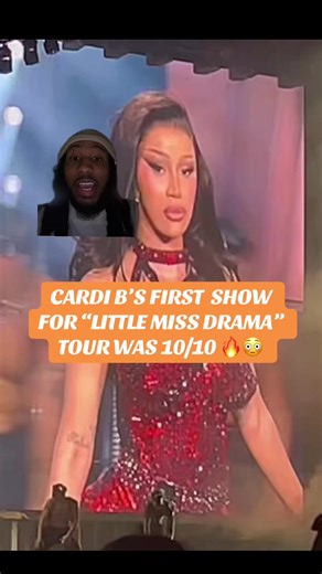 Cardi B’s First Show For “LITTLE MISS DRAMA” Tour Was 10/10 🔥🔥😳 #greenscreen #cardib #bardigang #littlemissdramatour