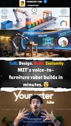 You Speak — Robots Instantly Build Furniture 😳🪑🤖