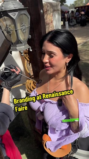 finally got branded at the renaissance faire #blowthisupforme #traveltiktok #arizonarenaissancefestival #renfaire