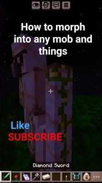 How to morph into any mob and things in Minecraft Java/Bugrock pe v1.21.131.25 #minecraftjava