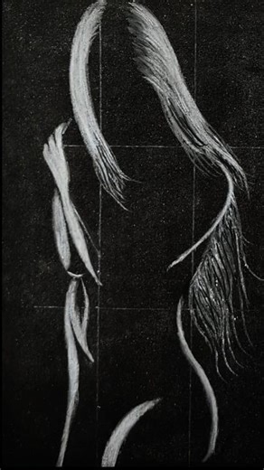 Time lapse charcoal powder shading drawing easy way for beginners #timesketch #sketchings