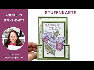 Anleitung Stufenkarte Pop Up Panel Card basteln⎜Wonderful World ⎜Stampin' Up!® Sale-A-Bration