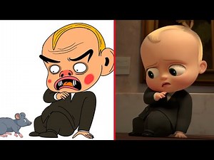 The Boss Baby - The Museum Job Funny Drawing Meme | Boss Baby Back in Business | Funny Memes