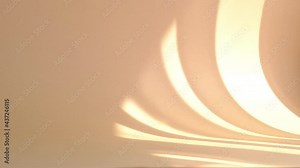 minimalistic screensaver. Morning sun lighting the room, shadow background overlays. beige wall