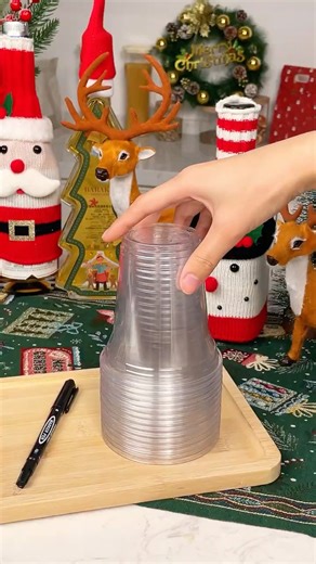 Sharpies out—printed labels just took over this party🥤💥#christmas #party #label #shorts