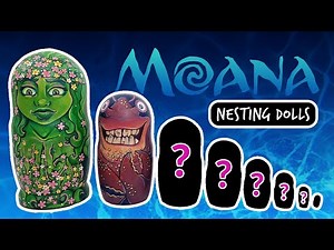What's Inside?? Opening a DISNEY MOANA Nesting Doll Set