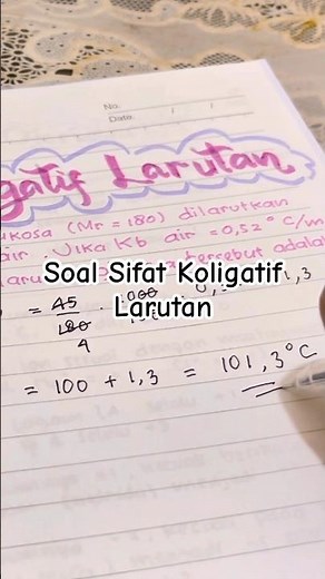 Sifat Koligatif Larutan #kimia