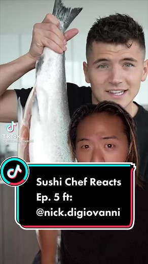 Sushi Chef Reacts Episode #5 ft: @nick.digiovanni #sushi#chef#foryou#pizza