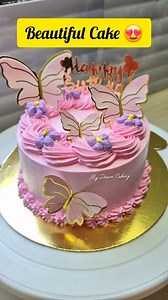469K views · 4K reactions | A Beautiful and Gorgeous Birthday Cake Decoration With Butterflies勺|Cake Design❤️ #viralcake #mydreamcakery #trendingcakes #FacebookPage #cake #birthdaycake #cakedesign | My Dream Cakery | Facebook