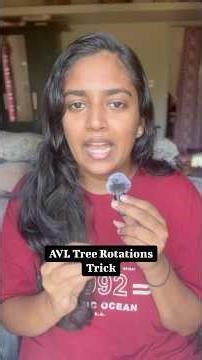 AVL Tree Rotations Easy Trick ✨ #liamwithanna #education
