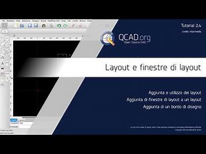 QCAD - 2.4 Layout e finestre di layout