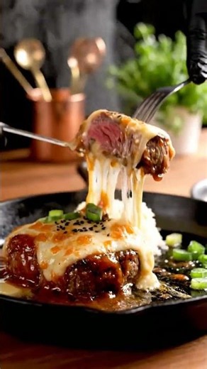 Korean BBQ Flat Iron Steak with Smoked Gouda Pull Air Fryer Recipe #Shorts