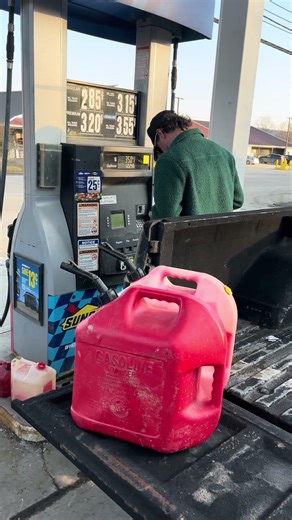 Power went out. Had to pick up gas for the generator!