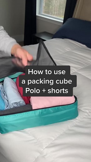Packing Cube Folding Hacks for Polo Shirts | Travel Tips