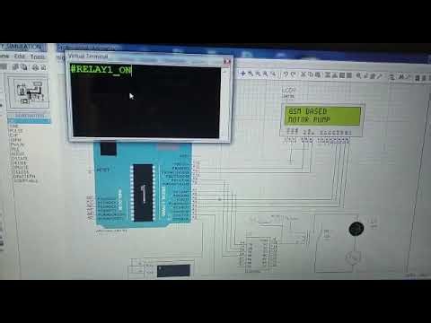 GSM Based Electrical Load Control Proteus Simulation