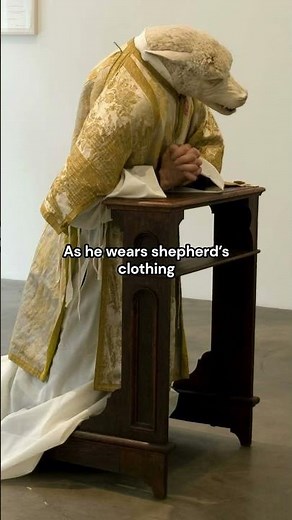 A Wolf in Shepherd's Clothing | Wolf-Sheep-Priest (2008) by Deborah Sengl #art