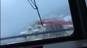 This footage was shot from onboard the Gulf Livestock 1.
