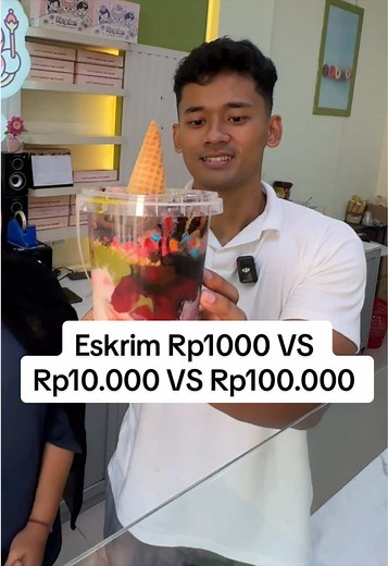 Es Krim Rp1.000 vs Rp10.000 vs Rp100.000: Perbandingan Rasa & Topping