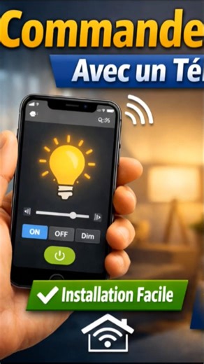 Commande de lampes à partir d’un téléphone 📱💡 | Installation simple et pratique #électricité