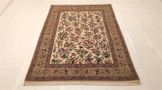 Catalina Rug on Instagram: "Too Fine for the Floor? A rug of this caliber deserves to be the star of the show. This 5x8 Isfahan is too fine to be hidden under a large dining table or sofa. Instead, treat it like a gallery piece. Place it in a low-traffic area like a formal sitting room, a master suite, or even mount it on a large wall. The silk foundation makes it lighter and more pliable than heavy wool rugs, allowing it to drape beautifully if used as a wall hanging or centerpiece. Take home t