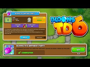 ✨ How To Complete "Bloons TD6 Birthday Party" Quest 🐵🎈