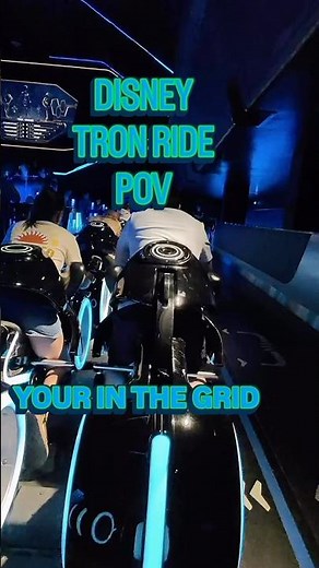 POV TRON RIDE at Disney World! #disney #disneyworld #rollercoaster #tron