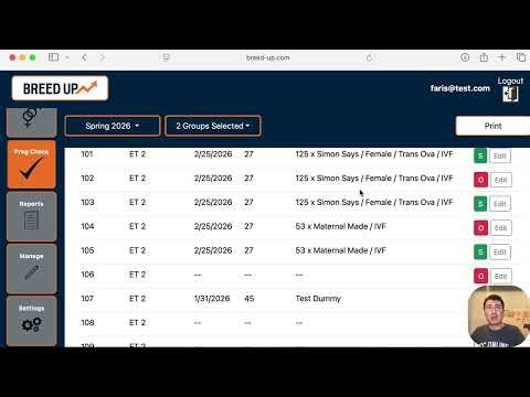 Breed Up Tutorials 13-Enhanced Preg Check with Bull Breeding Tracking