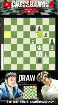 101 Moves of Pure Chess 🔥 | Magnus Carlsen vs Arjun Erigaisi | Rapid 2025 Draw